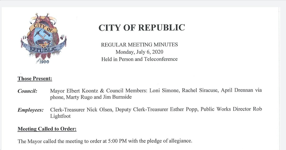 There's been ongoing conversation and planning for several months for the county police to take over the city because it's cheaper. Basically, they don't need him. If you dig back into the City Council, you can see that started before August even, prior to the image below.