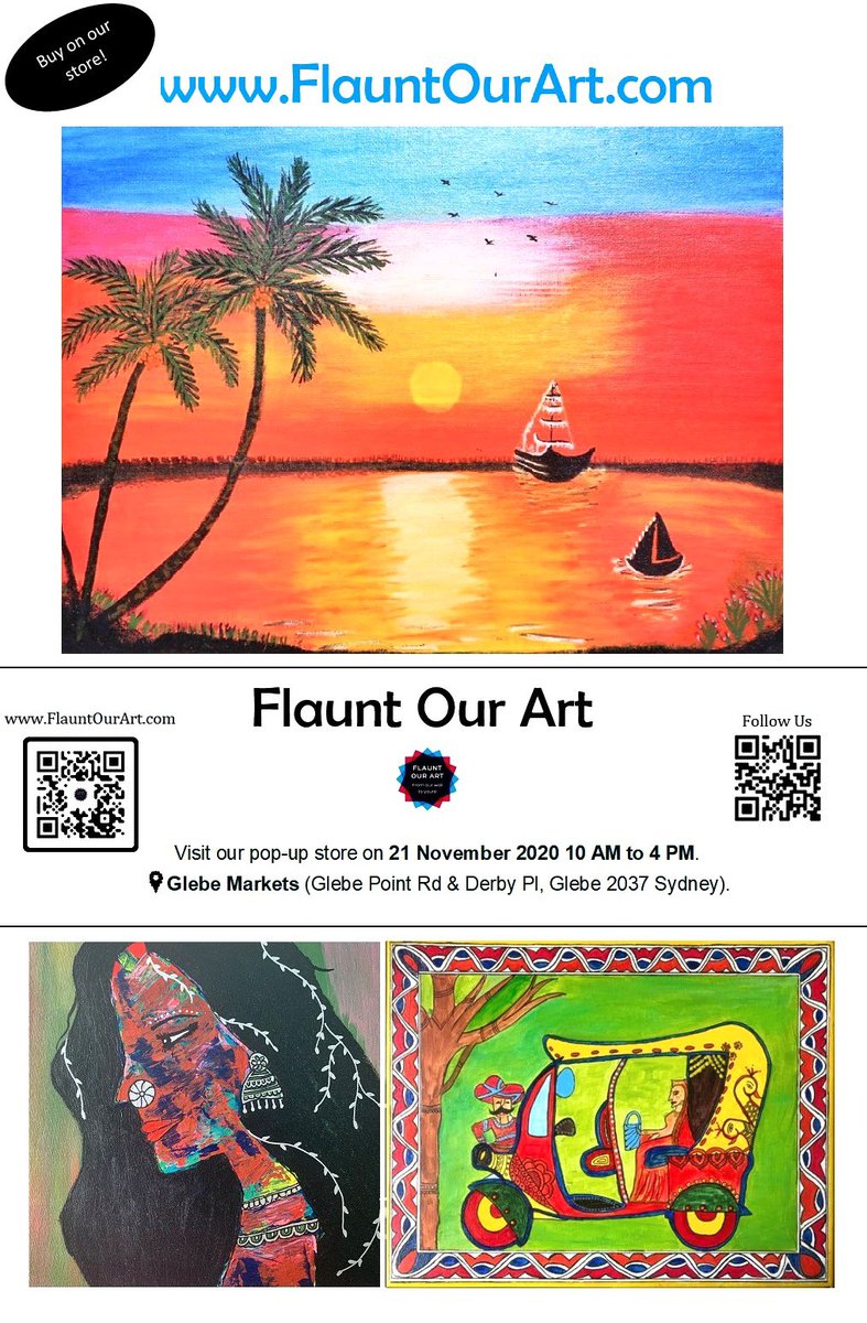 solopassport's tweet photo. #sydney we are going to be hosting our first pop-up art store. Please visit if you are free.
21 November 2020 10 am to 4 pm at Glebe Markets.
#glebemarkets #artstore #art #sydneyartists https://t.co/h1TfariQtE