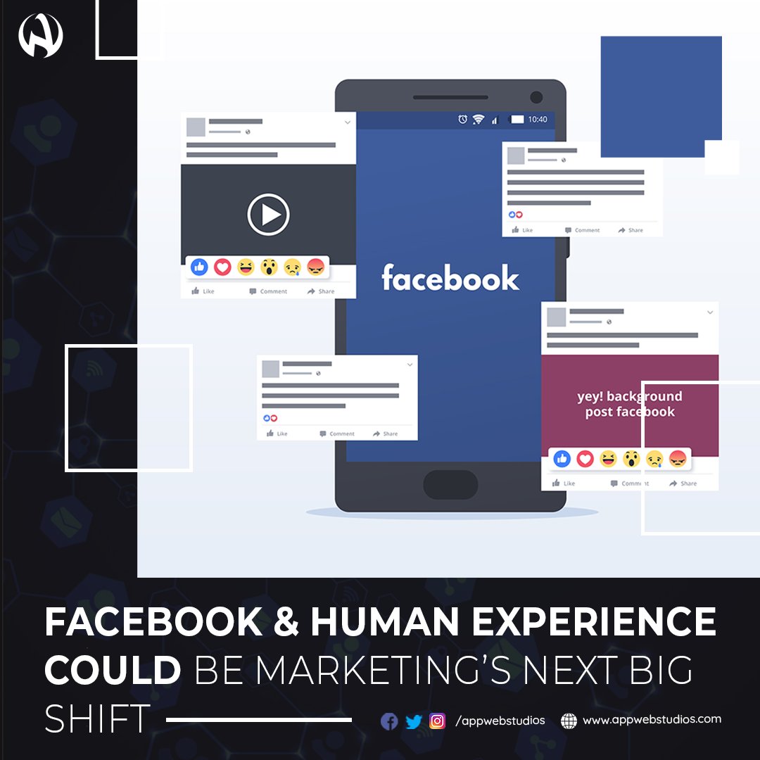 AppWebStudios's tweet image. In 2021 #experts say that #Facebook and #humanexperience become the next #biggest #marketing #shift.

#appwebstudios #mobileappdevelopment #android #ios #websitedevelopment