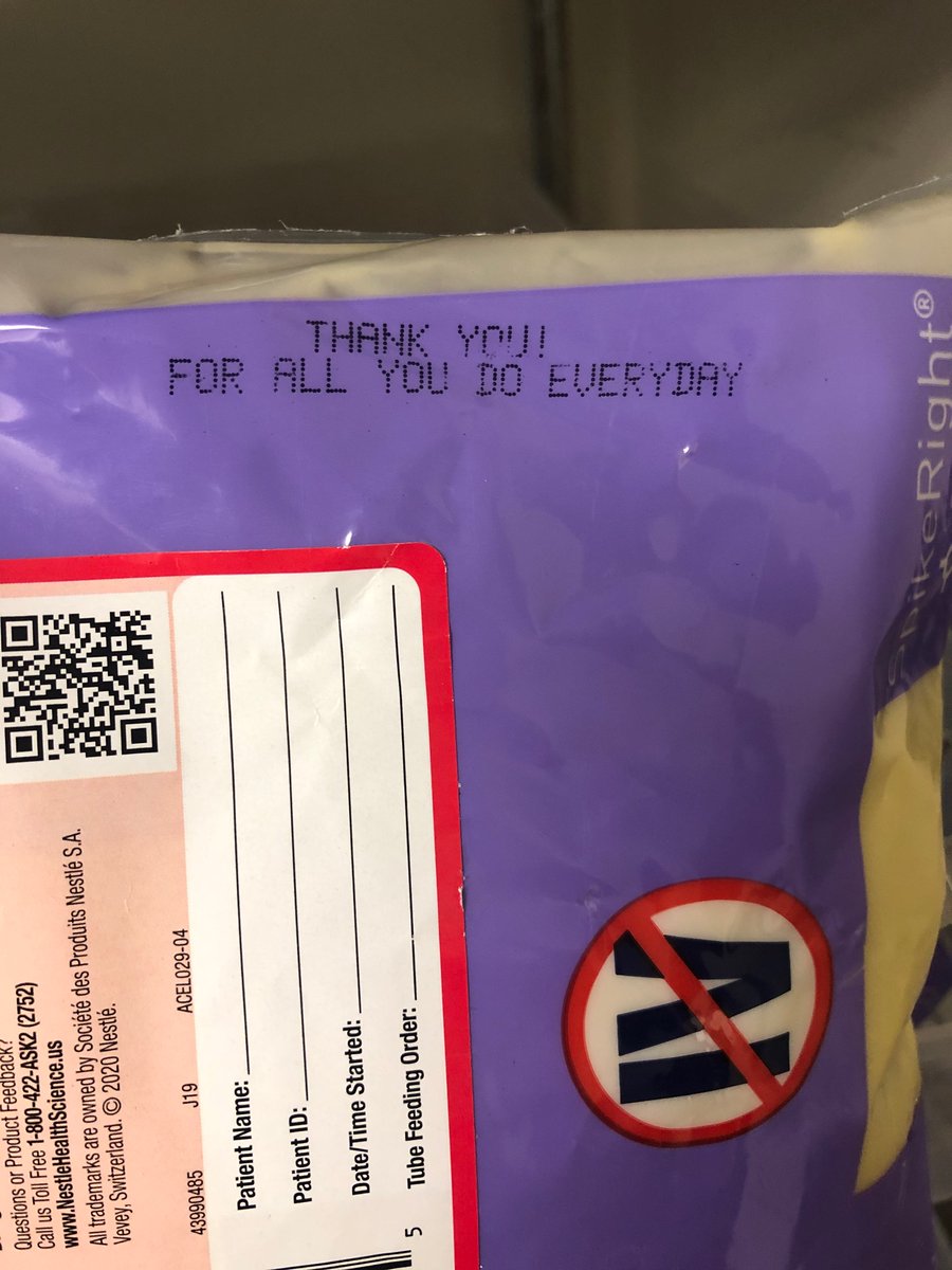 marissameows's tweet photo. @NestleHealthUS thank you for your kind words. My coworkers and I light up when reading your messages of support ❤️ -Marissa, BSN RN https://t.co/G9YHfvH7kG