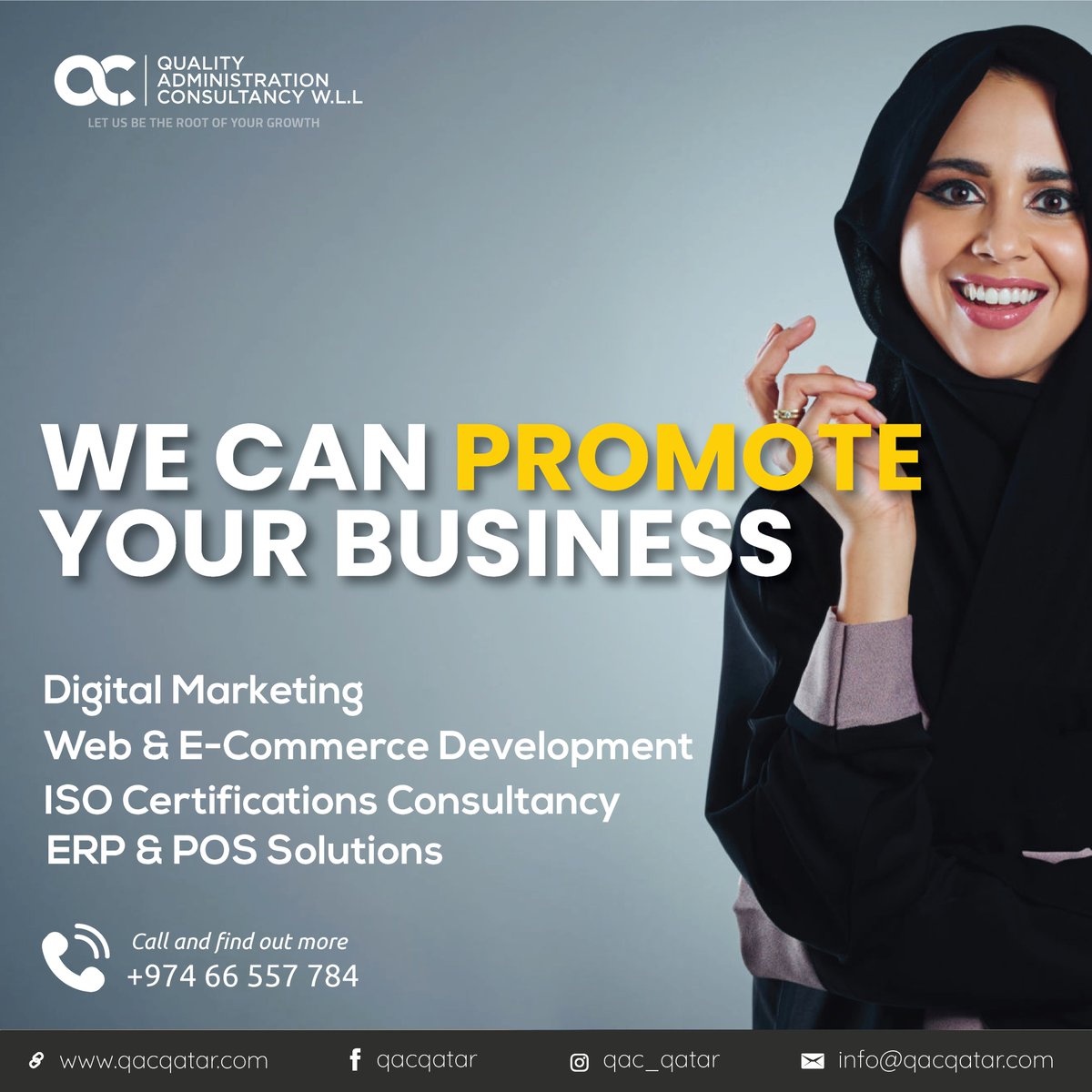 qac_qatar's tweet photo. WE CAN PROMOTE YOUR BUSINESS
#digitalmarketing #business #digitaltransformation #digital #marketing #startup #startups #ecommerce
#isocertification #webdesign #erpsolutions #seo #qatarlifestyle #qatarinstagram #qatarairways #qatarbloggers #iso #qataria #alkhor #doha #Trump https://t.co/TNWIMEC0wv