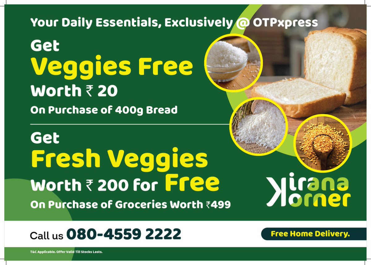 OTP_Xpress's tweet photo. We are now open at Rajajinagar. Join us to celebrate on Thursday, November 5th, 2020 from 7 AM to 10 PM
Visit us at https://t.co/5mOdrqb0DV
Call us at 080-4559-2222 to place the order.
#NewOTPStore,#bangalore,#freshvegetables,#todaysoffer,#Rajajinagar,#freedelivery,#lowestprice https://t.co/H305C7Tn7z