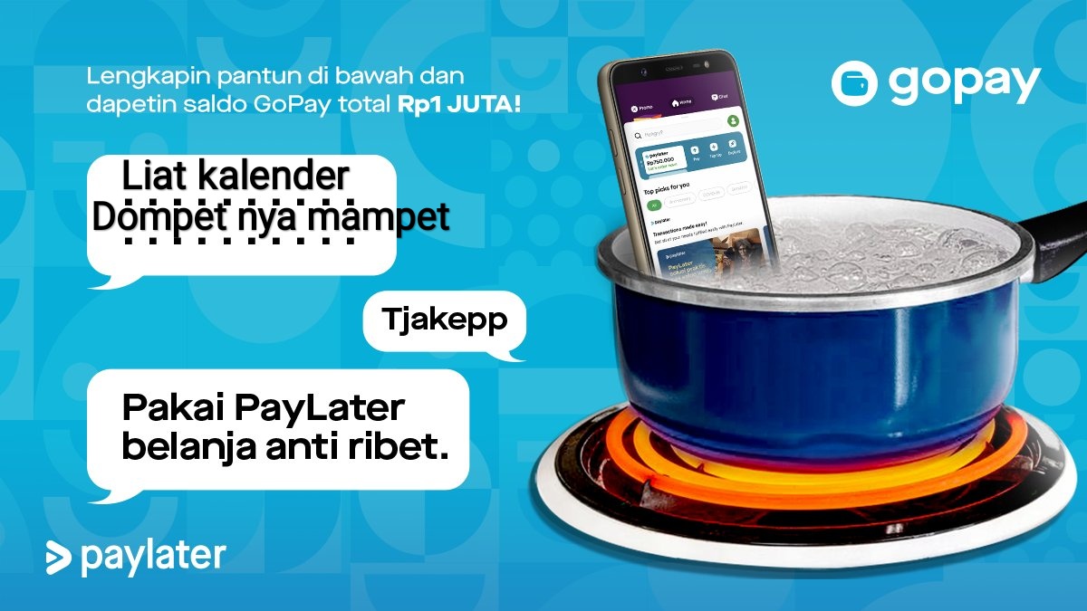 disudutjalan's tweet photo. @gopayindonesia @findayaindo Liat kalender
Dompetnya mampet
Pakai paylater
Belanja anti ribet
🤩🤩🤩🤩

#SantaiAdaPayLater https://t.co/yRrt1PLgMn