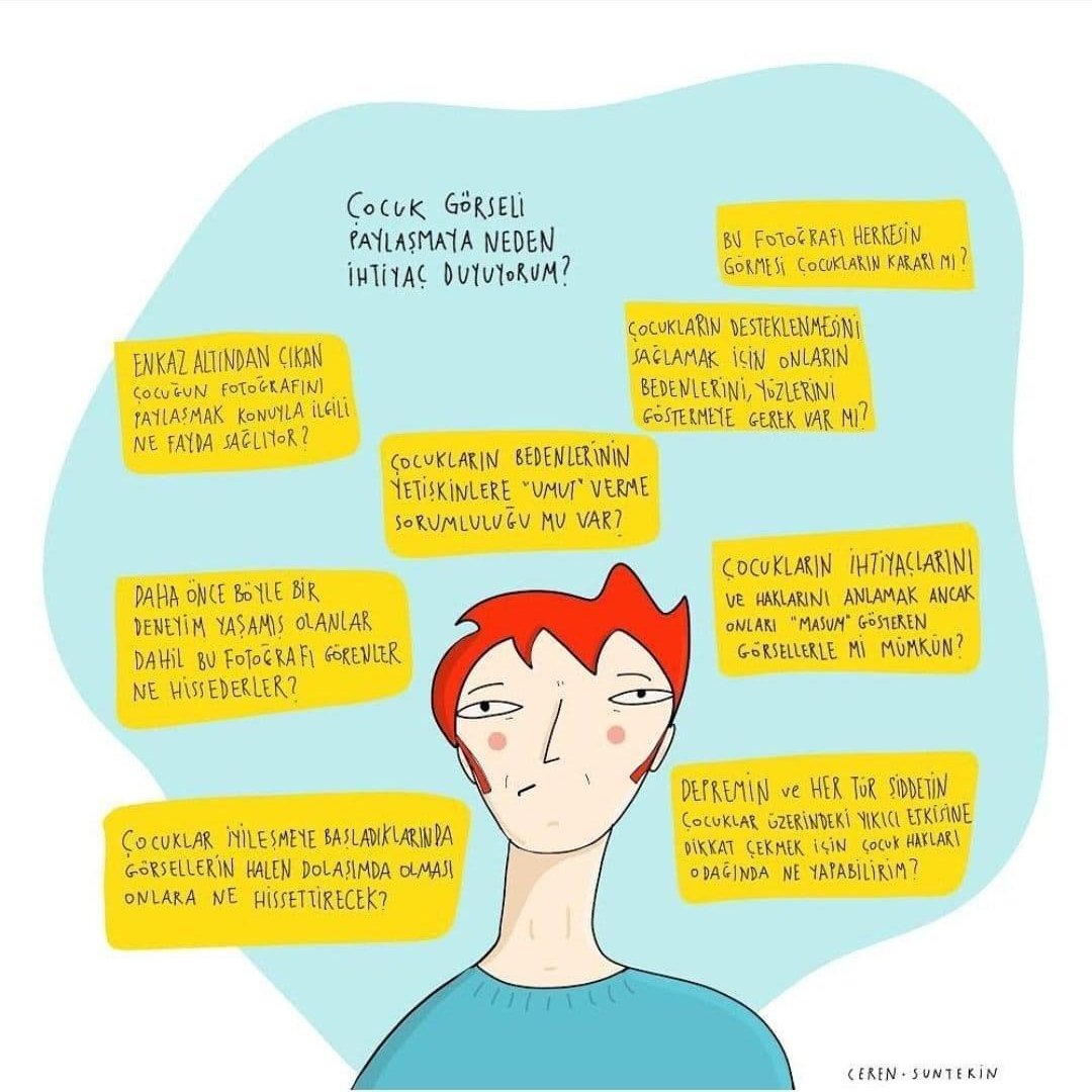 Çocuk görseli paylaşmaya neden ihtiyaç duyuyorum? 
Bir daha düşünün!