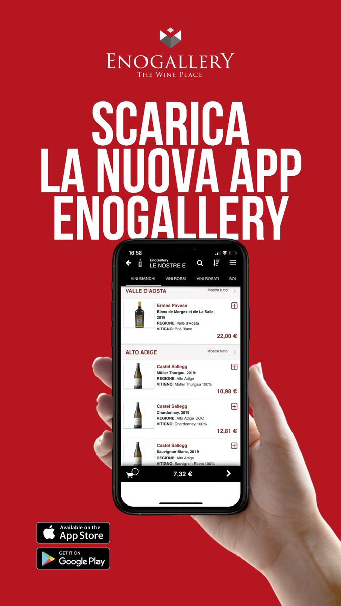 EnoGallery's tweet photo. #wine scarica e registrati!
Tutta enogallery a casa tua.
#eno #winelovers https://t.co/eAj91ATvEH
