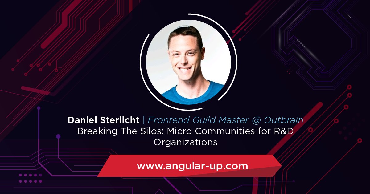 FrontendUPconf's tweet photo. Super excited to have @dsternlicht from @OutbrainEng on our line up this year! 
Join us! https://t.co/943Yne5OsS
The ticket price is only 25$ (85ILS)
CFP closes in a few days! https://t.co/C1b2UPNNGI https://t.co/HNp8j9xrkc