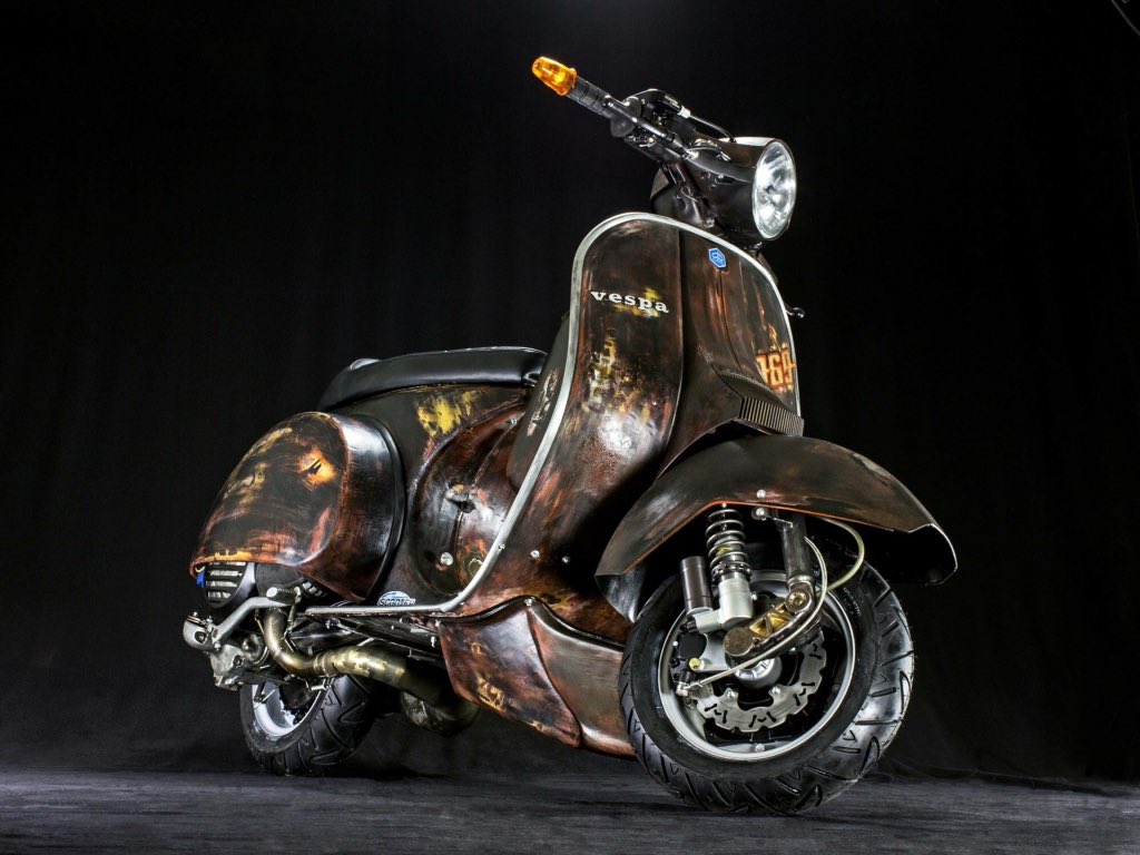 Vespa70th's tweet photo. Dark Px #vespa #vespa70 #vespaclassic #vespaclub #vespaclubitalia #vespaclubditalua #vespafans #vespacustom #vespacowboy https://t.co/MYVfb9m30l