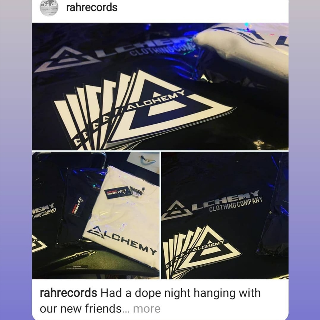 Alchemy_Co_'s tweet photo. Making new connections with our friends @ Rah Records
#rahrecords #alchemy #alchemyclothingcompany #alchemyclothingcompanyau #newcastleaustralia #fashion #streetwear https://t.co/6HhaGjmOr6