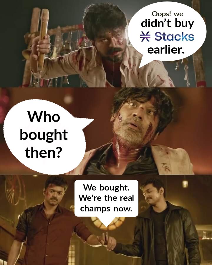 TahirNurTN's tweet photo. $STX #StacksV2 #Memecompetition
#Mainnet https://t.co/n3aXBjvOAQ