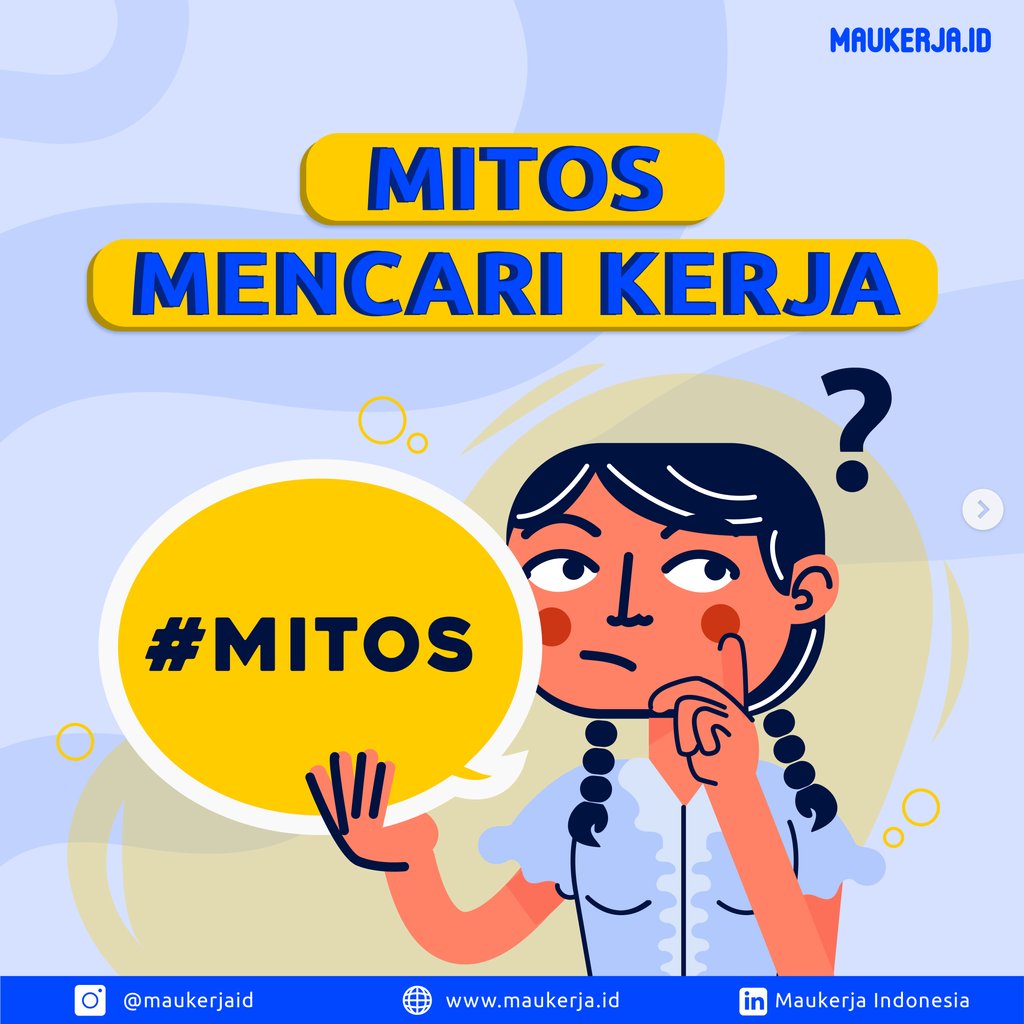 maukerja_id's tweet photo. Kira-kira ada mitos apa lagi ya?
.
.
Jangan lupa follow @maukerjaid
.
#kuncijawabaninterview #lowongankerja #lokerjogja #kunciinterview #lokersma #lokerjabodetabek #tipswawancara #tipsinterview #desainCV #lokerSurabaya #contohCV #bikincv #bikincvmurah #lokersurabayaterbaru https://t.co/dzljjaekEA