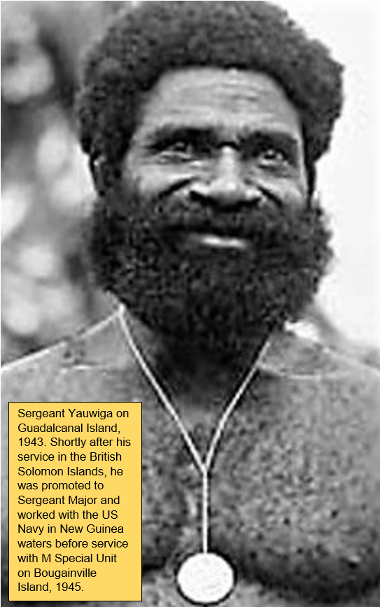 THREAD1/8Paul YAUWIGA was a highly regarded New Guinea Police Sergeant from East Sepik Province.1942: He performed vital work coastwatching on New Britain and Bougainville.In 1943-44 he assisted US Marines in the Solomons & w/ US Navy on PT boats at Milne Bay, Lae & Manus.