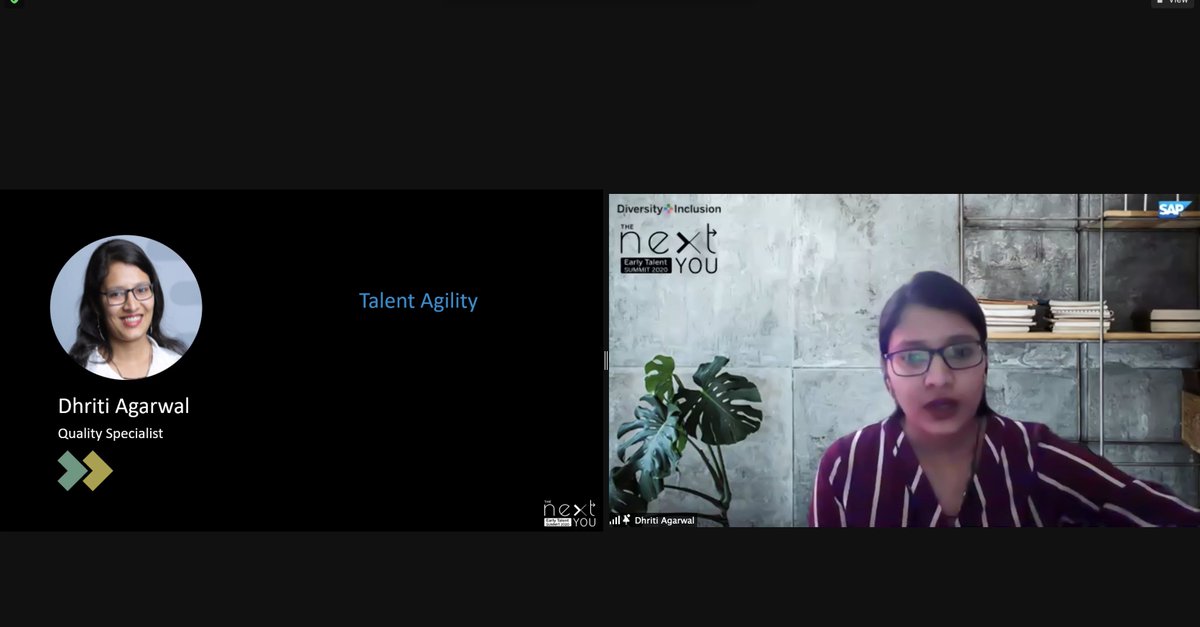 saurabh2gaur's tweet photo. It was really great listening to @Agarwaldhri share the various #career development opportunities at @SAPLabsIndia that the #TalentAgility program at @SAP offers. #EarlyTalentSummit2020 #TheNextYou https://t.co/2TpotzljmQ