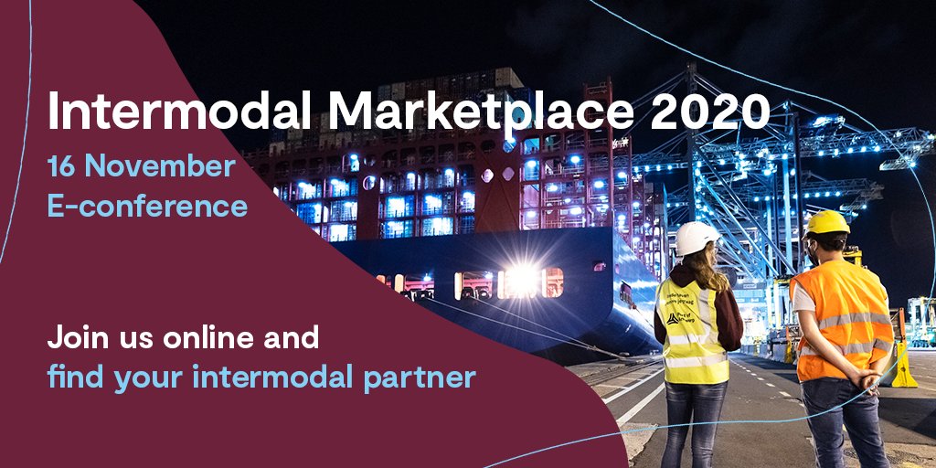 PortofAntBruges's tweet photo. Does #connectivity matter to you? Then don't miss the Intermodal Marketplace 2020. All major European #transport operators will present their #intermodal services on an online 3D networking platform. 👉 Register on  https://t.co/OPiEpEuFKQ and visit their virtual booths. https://t.co/CinxrUaOFB