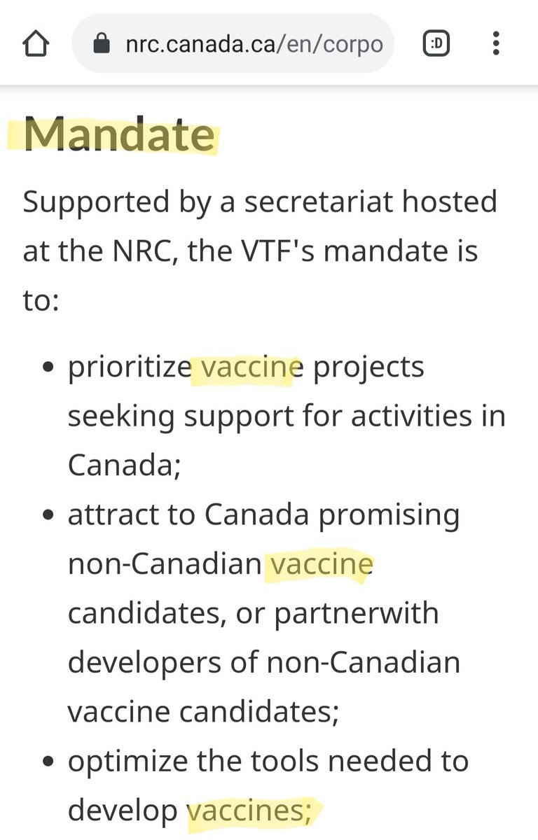 14) Just to be absolutely clear, let's review the Canadian Covid-19 Task Force's Mandate. Do you see a commonality among each of these items?