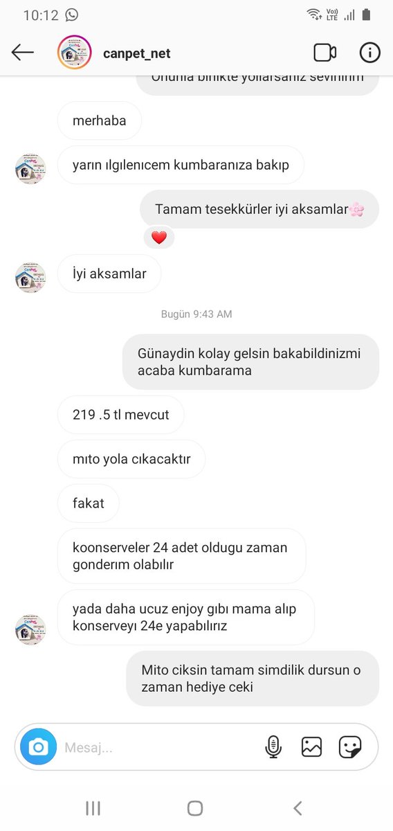 Mamalarin 15kg olmasini anliyorum ama 12li konserve neden gönderilmiyor illa 24 olmasi lazimmis.. 50 tl hediye ceki eksigi var 😔