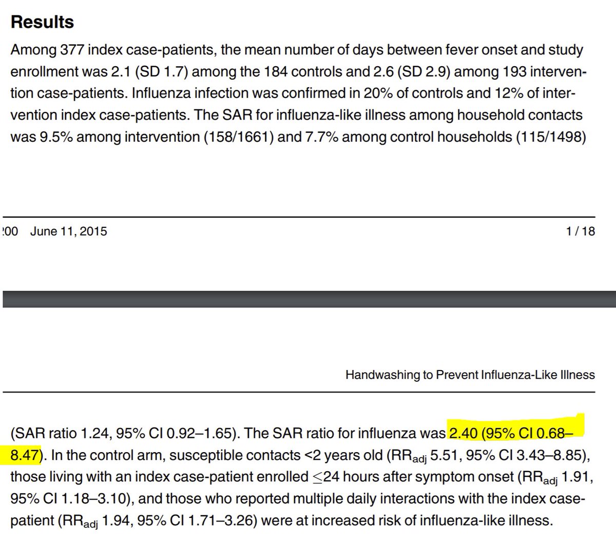 Understandably, the WHO document (which is about influenza) is interested only in real influenza, so it is interested in this bit instead.