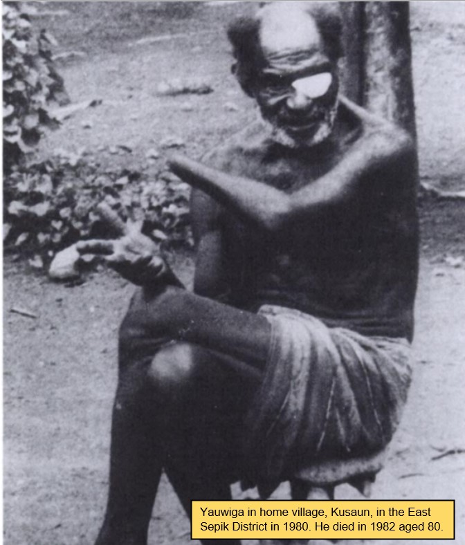 8/8The DCM ceremony was witnessed by 80,000 of his people & officials from all over the Sepik.Yauwiga was more than a war hero to them.He was a great community leader.The school he helped to found at Boram produced Papua New Guinea’s first Prime Minister, Sir Michael Somare.