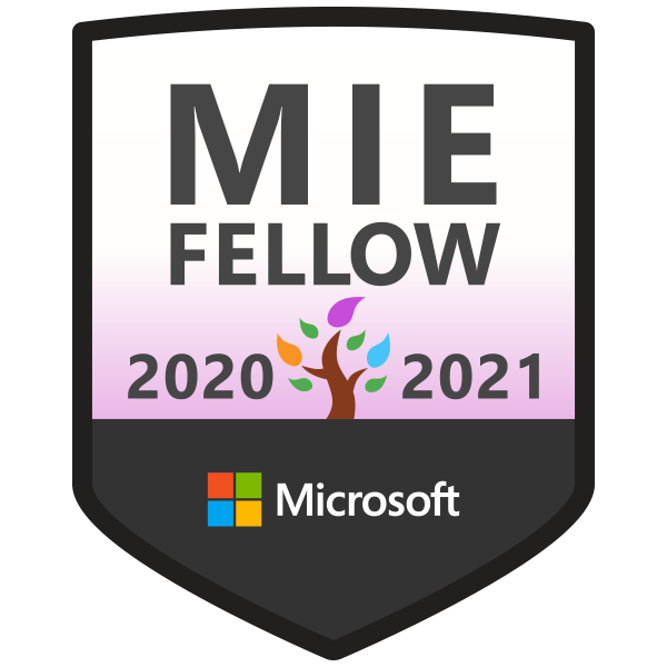 Gizelle_Simpson's tweet photo. @MicrosoftEDUSA selected me as an MIE Fellow for 2020-2021! Thank you #MSFTEduSA for the recognition. Looking forward to another year of collaboration and professionl growth. #MIEExpert #MIEFellow #EducationChangeMaker @viva_nella @vivian_ladner @AmandaCalitz @CharmieCowell https://t.co/H4wKKfbmsm