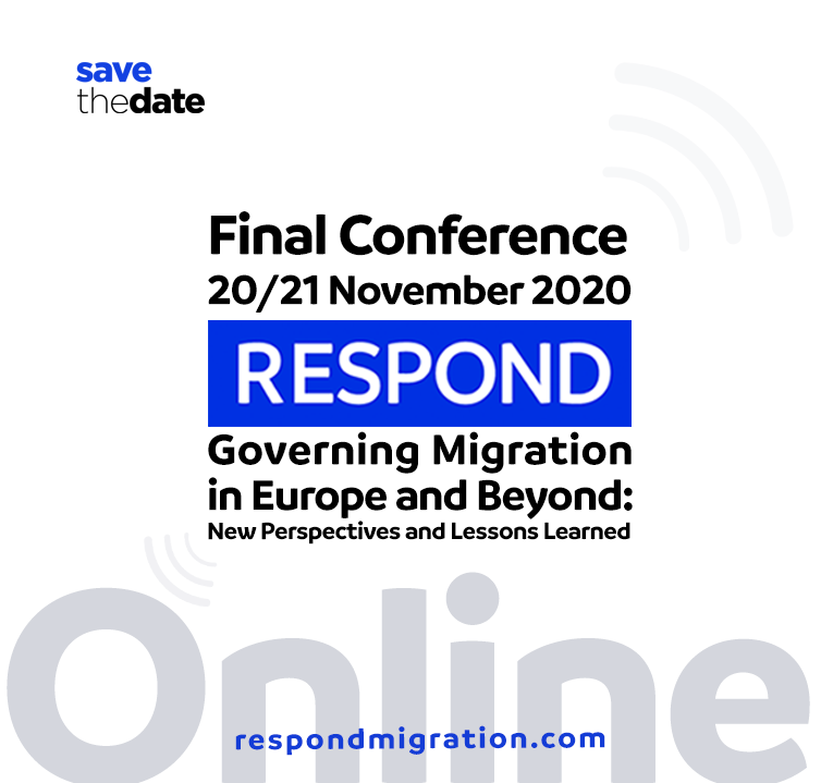 Save the date 👈🏻 @RESPOND_H2020 final conference, originally planned to take place in Berlin, is now held online📡 To Visit the Conference Web Page for more information about the event and register please go to respond-conference.eu ❗️Event is open to the public❗️