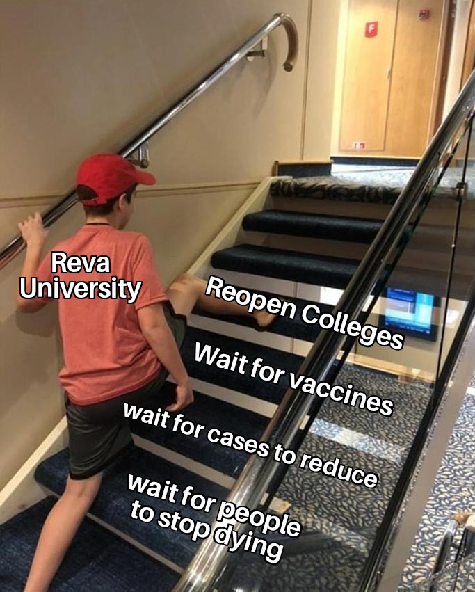 Arabella_723's tweet photo. And they say our safety was their priority.......Hypocricy at its finest.
#RevaitesAgainstOfflineExams
#RevaitesAgainstReopening
#ReconsiderReopening https://t.co/GW3zqg2Ymc