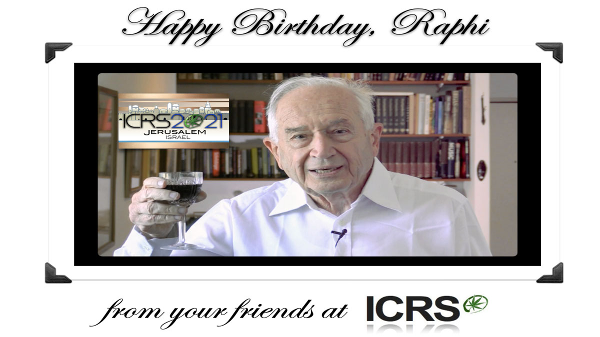 ICRS_Society's tweet photo. Happy 90th Birthday to Raphael Mechoulam – From the International Cannabinoid Research Society

  For your dedication to expand our knowledge of the cannabinoids, we are both grateful and inspired. Thank you for sharing your wisdom with all of us.   https://t.co/YyGtaZOr2u https://t.co/ARmFPb523t