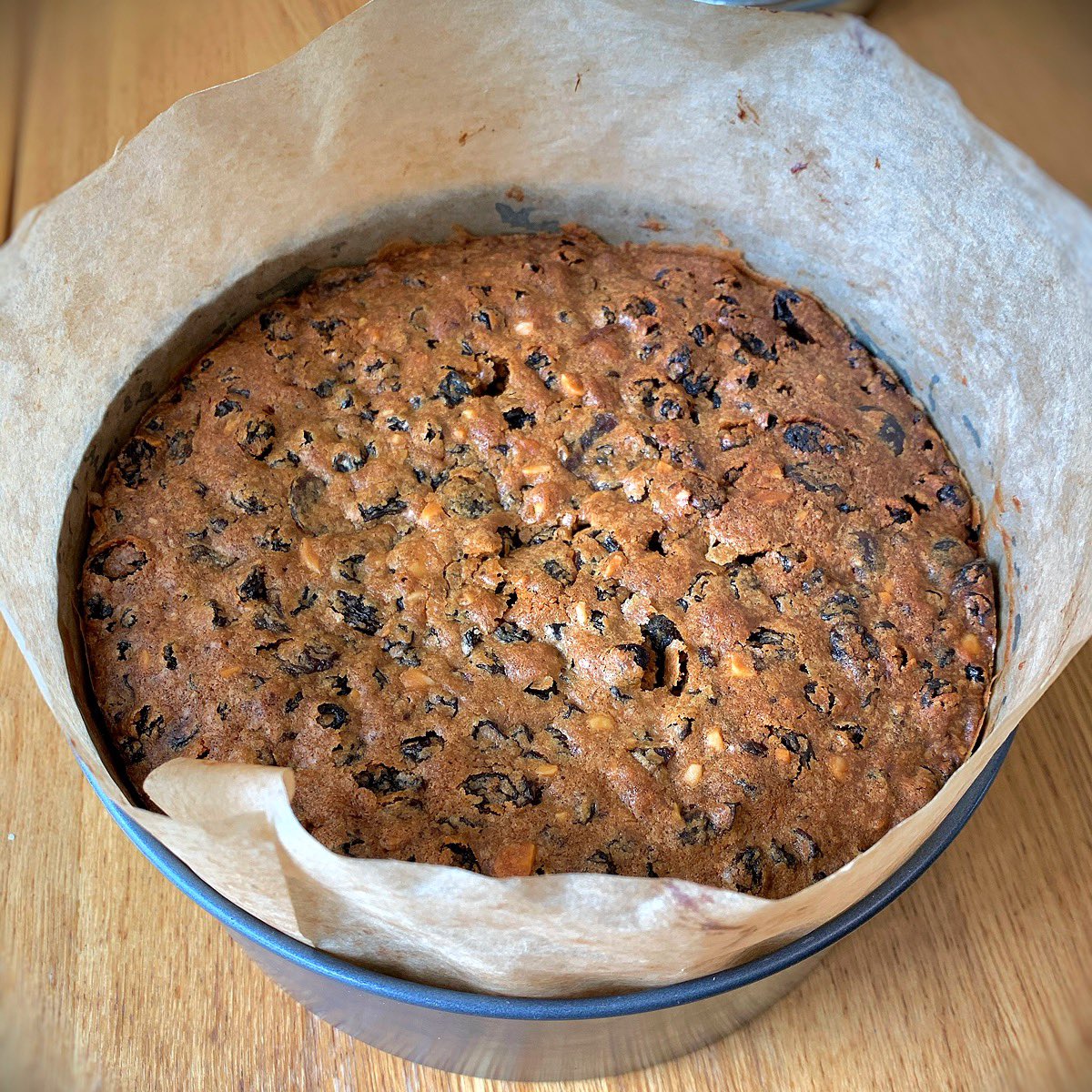 I broke tradition this year (sorry Delia) this is a Mary Berry Christmas cake, it has a lot more cherries in, will be feeding it with a good whisky.  #carolinemcooking #christmascake #thursdaymorning #Foodie