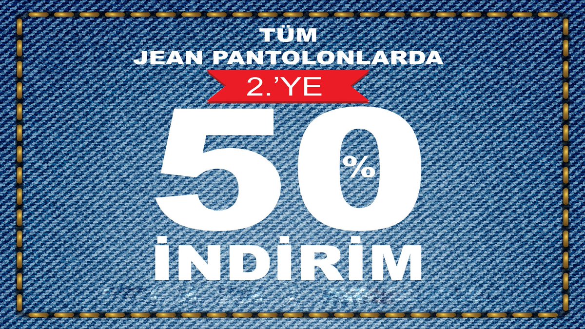 collezione's tweet photo. Collezione’da indirim zamanı başladı! Jean pantolonlarda https://t.co/bmRc3onFiQ %50 indirim fırsatı tüm mağazalarımızda seni bekliyor! #collezione https://t.co/EK4NQIRZxJ