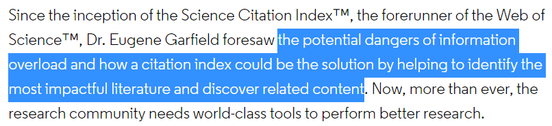 Alfredo Sanchez Tojar A New Web Of Science Is Coming Soon And Reading How Is Introduced I Fear It Might Be Going The Wrong Way For Those Interested In Performing Systematic