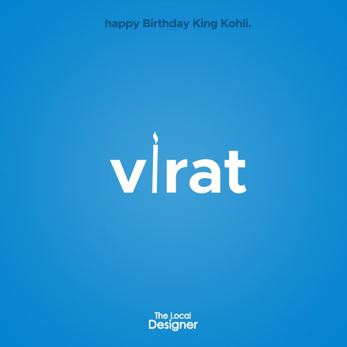 Happy birthday Virat Kohli.     