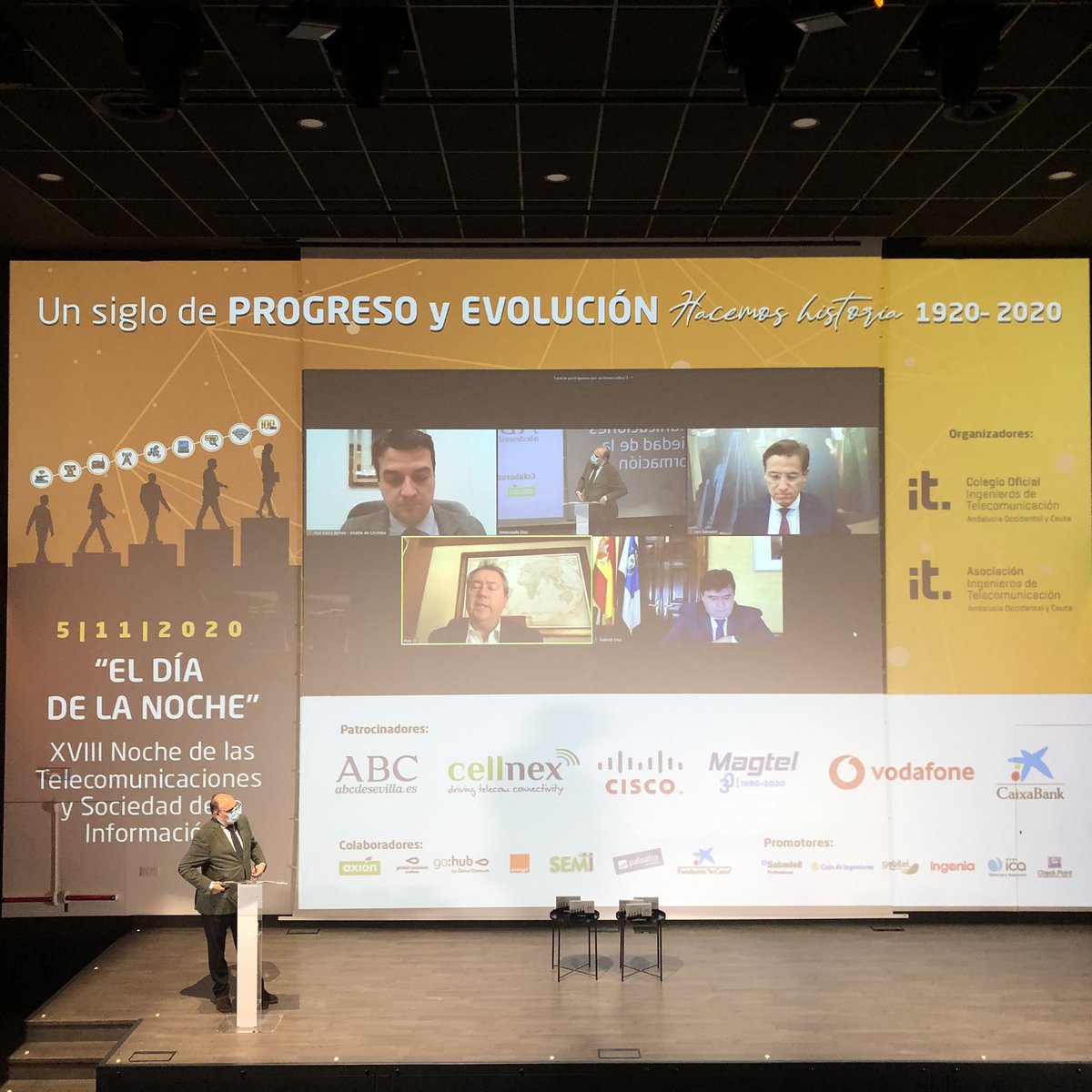 En conexión con <a href="/JuanEspadasSVQ/">Juan Espadas</a> <a href="/GabrielCruzSt/">Gabriel Cruz</a> <a href="/LuisSalvador/">Luis Salvador GRX</a> <a href="/jmbellidoroche/">José Maria Bellido</a> en “el día de la noche” ponemos en común el futuro de las #Smartcity en #Andalucia