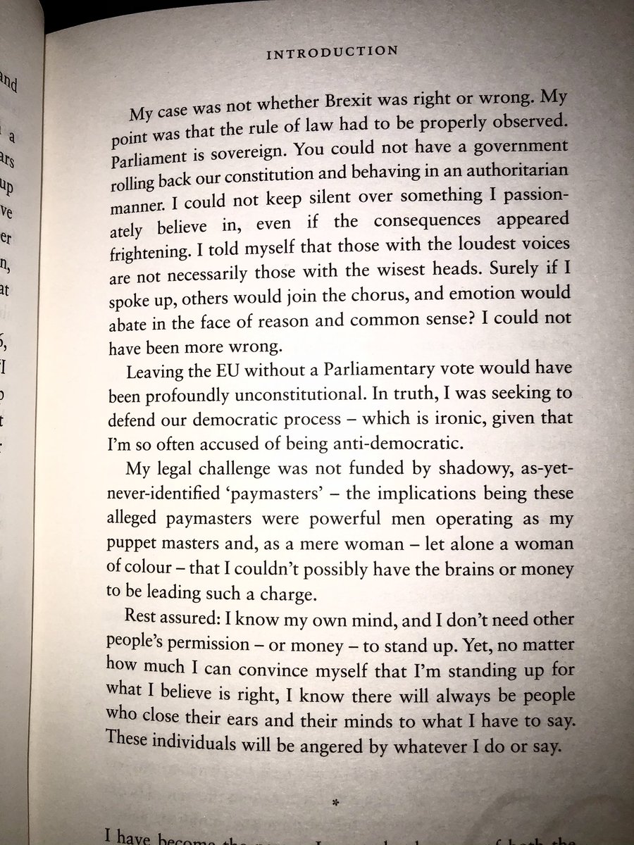 Gina’s case was never about Brexit, - as she explains here in Rise - but about the Government’s attempts to force through a decision without putting it to Parliament first. Had they succeeded, it would have changed the system forever, making the Government far less accountable.