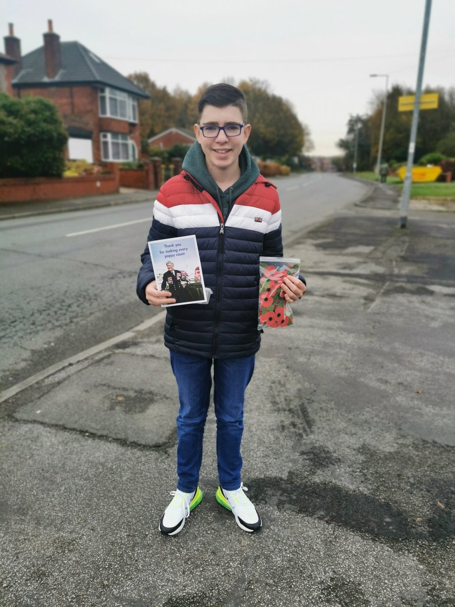 20 poppies received from <a href="/PoppyLegion/">Royal British Legion</a> a big thank you to our local community and well done Lucas fundraising door to door £48.56 <a href="/DofE/">The Duke of Edinburgh’s Award</a> <a href="/Philip_Britton/">Philip Britton MBE</a> <a href="/BoltonSchool/">Bolton School</a>  #fundraising #volunteering #dofe #PoppyAppeal
