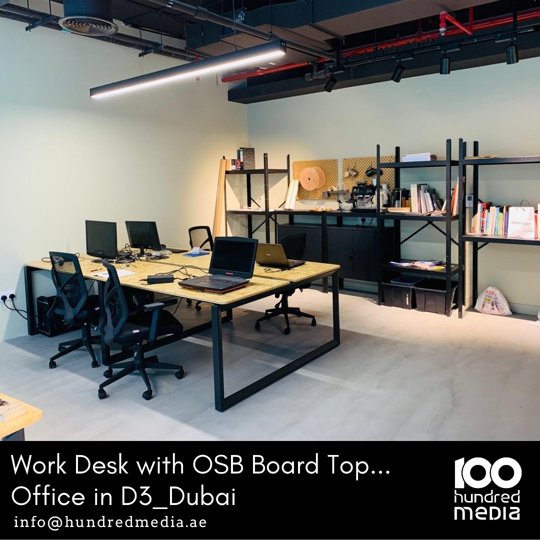 hundredmedia's tweet photo. Work Desk with OSB Board Top...Office in D3_Dubai
info@hundredmedia.ae
Visit : https://t.co/TabFI6beLN
.
.
.
#HundredMedia #adagency #socialdistancing #Dubai #dubaiart #dubailife #receptionsignage #Interior #OSB #osbboard #d3dubai #d3office
#workdesk #D3 https://t.co/6Nks9X2RVD