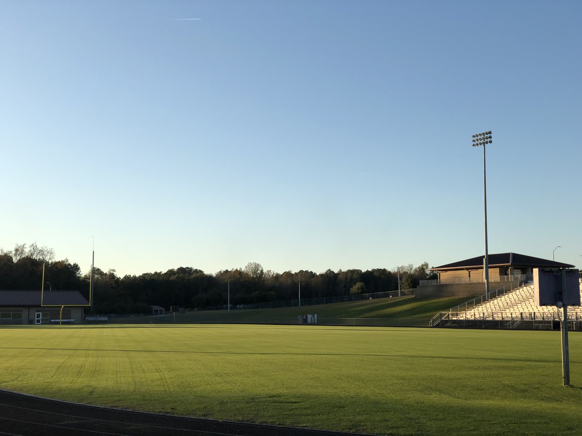 Blue sky, green grass, golden sun, purple praise. We can't wait for our community to see the work our staff has done on our fields! <a href="/CHHSPirates/">Corinth Holders High</a> <a href="/Corinthfootball/">Corinth Warrior Football Touchdown Club</a> @LaxChhs <a href="/JCPS_Athletics/">JCPS_Athletics</a>