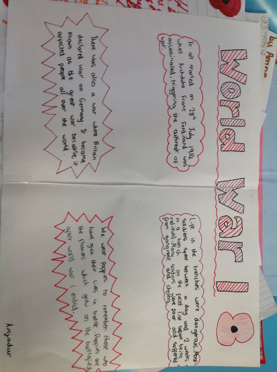 redhillprimary1's tweet photo. Year 6 have worked really hard over the holiday to make a project for Into the Trenches topic. Mrs Smith and Mrs Hilton are so impressed! #RedhillYear6 #intothetrenches #RemembranceDay https://t.co/6U4NsjsO6I
