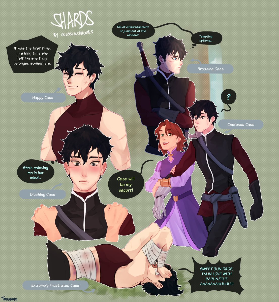 More Cassandra from Shards, wanted to change her outfit to more Ingvarr colors :D

🔖archiveofourown.org/works/27140042

#cassunzel #cassandra #tts #tangled #tangledtheseries