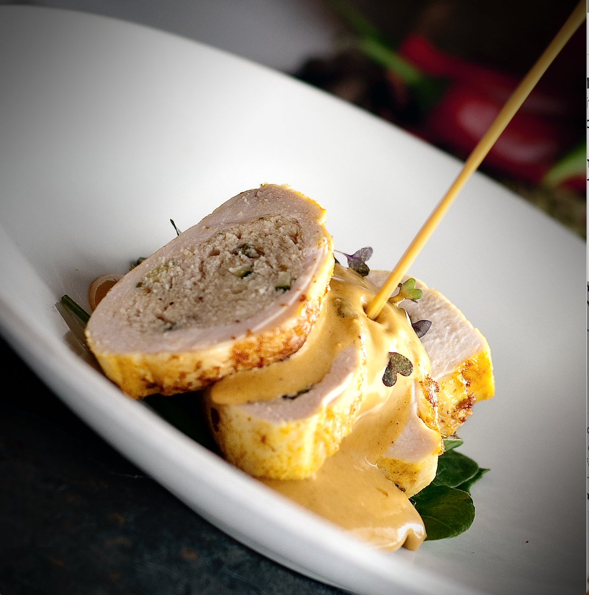 This week's special is our Murgh Chandan Korma that is an Irish chicken breast lined with smoked pistachios, rose petals, mushroom, and sandalwood korma, served with pulao rice. 
To order for delivery from the comfort of your home WhatsApp 087 103 9876 or call 01 201 7222