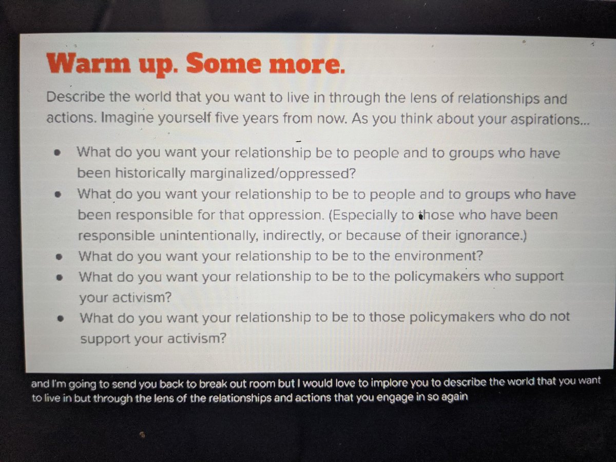 MsKass1's tweet image. Thank you!!! Youth will save us all! 
#compassionsummit 
Here's a gorgeous question set for youth to construct their role in reimagining the future:

We give this to youth after asking them to: "Describe the kind of world you want to live in."