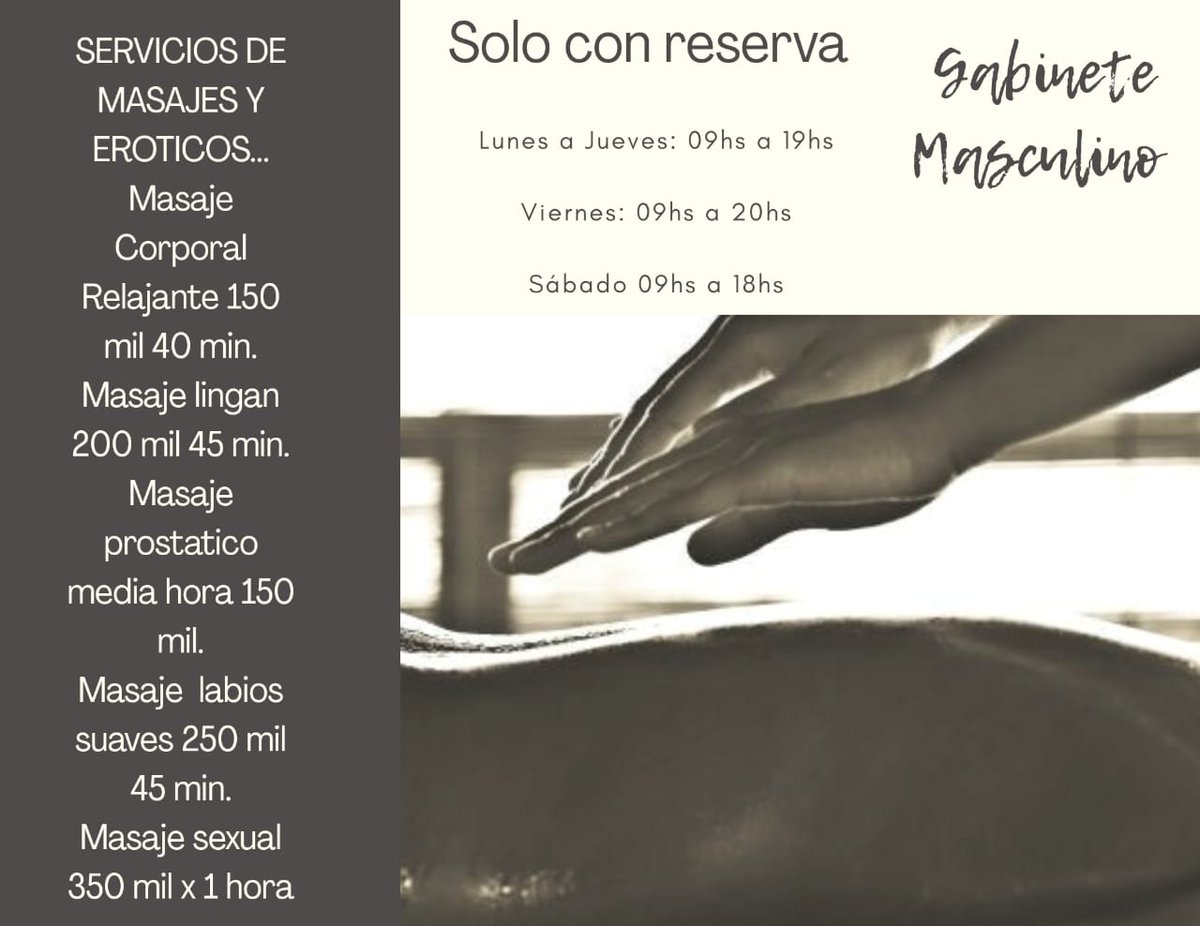 LADIESCOMPANY1's tweet photo. Buen día mis amores🥰🥰  hoy jueves veni y disfruta de un buen masaje relajante para renovar energías💆🏻‍♂️💋

📞 Cel 0981 169.006

Contamos con Post💳 https://t.co/A8ywCXghaV