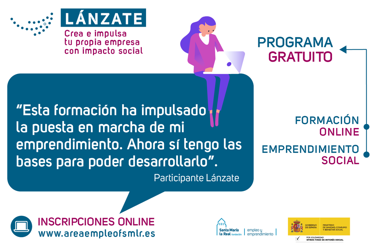 💡¿Tienes una #idea y quieres #emprender con #ImpactoSocial? 📍#Sevilla acoge los días 11 y 12 de #noviembre #LÁNZATE🌀 bit.ly/2TlnRwk 🗣️#Participantes de anteriores ediciones nos cuentan su #ExperienciaPositiva😊¡Déjate orientar!📥Plazas libres ➡️bit.ly/inscripcion-LA…