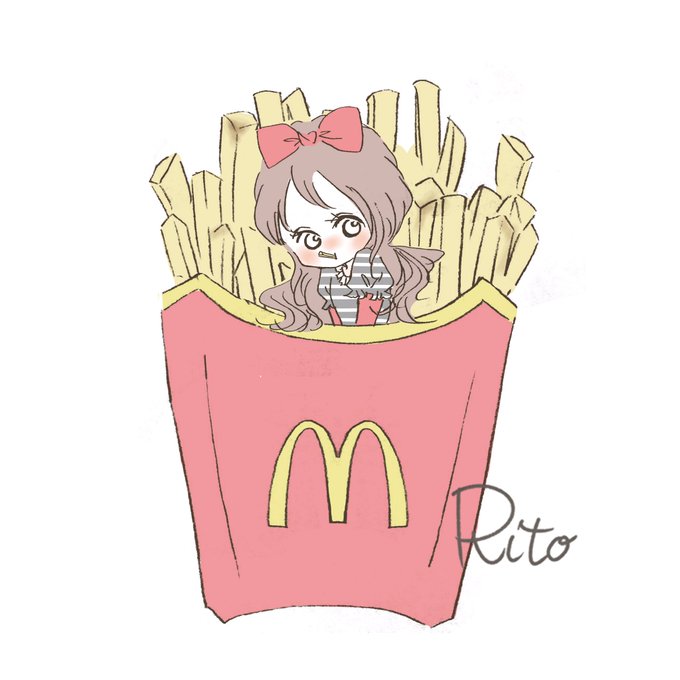 マックポテトのtwitterイラスト検索結果