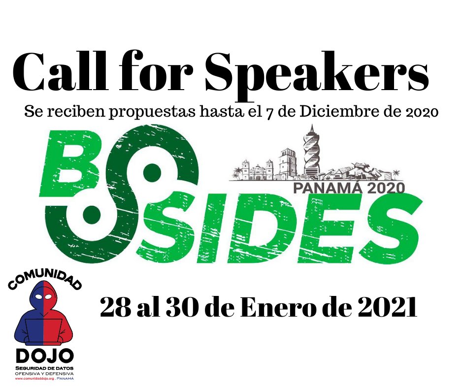 BSidespa's tweet photo. Para presentar propuesta para charlas o talleres favor completar https://t.co/Y56QcgbsDh https://t.co/NzUrKNFFb0