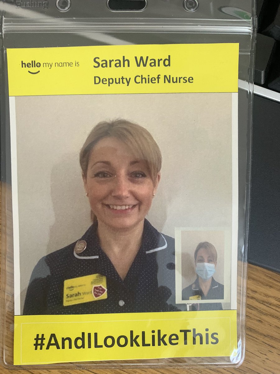 Wearing my #AndILookLikeThis badge today. Easy to use template on @royalhospital intranet 💙 #unmasked #smile @V15STS @HeartDoc999 Who’s next ? 😁