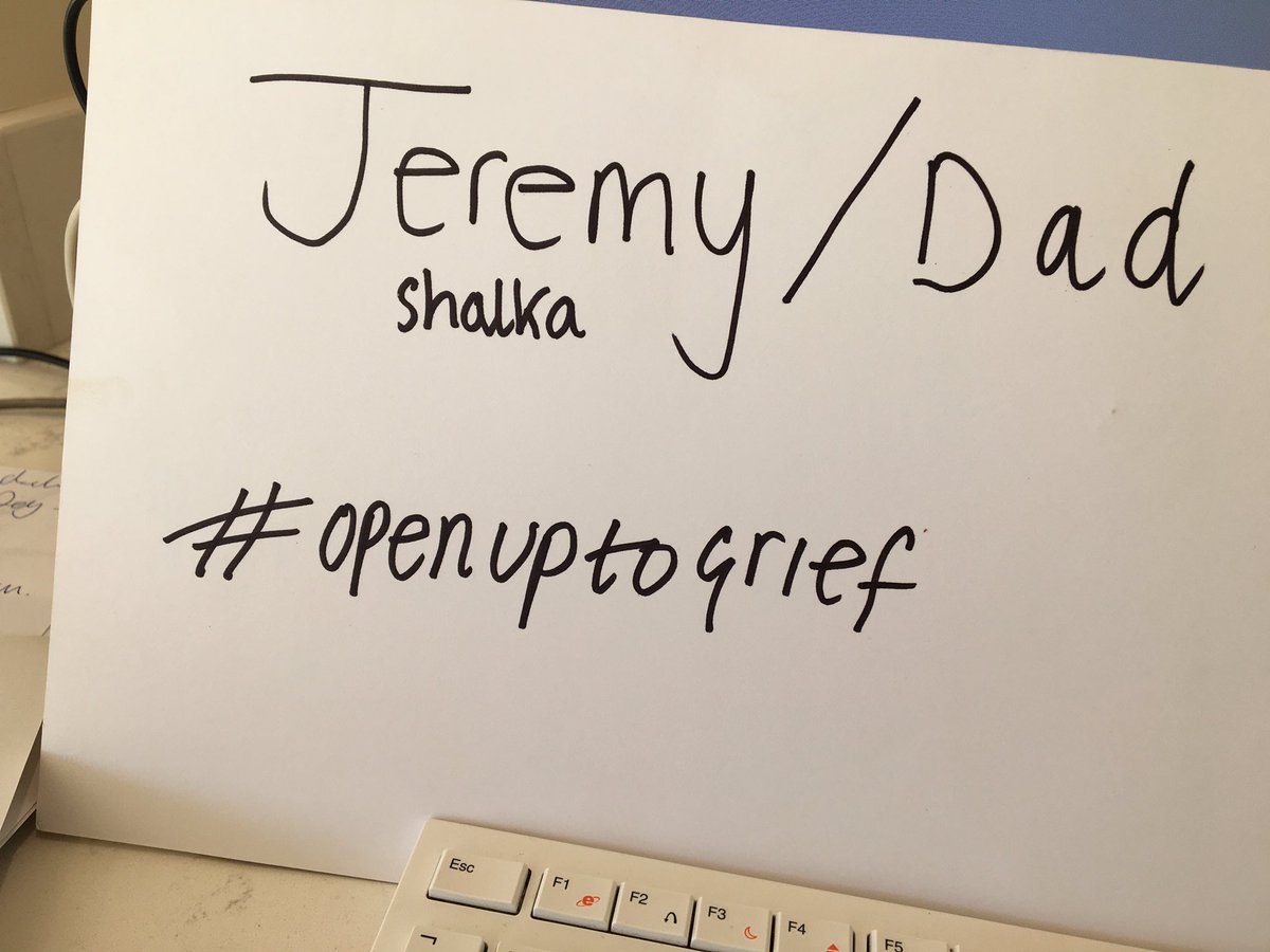 goodgrieftrust's tweet photo. Getting ready for #NGAW20 this Christmas, we’ve found these cards we used for the campaign last year. We asked the bereaved to post a card with the name of the person who has died. @KatieShalka Remembering your dad Jeremy today #Saytheirname https://t.co/UIo9se6I2t