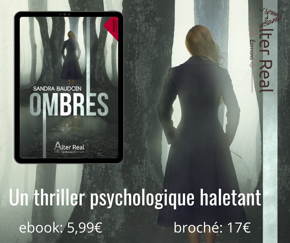 AlterReal_Ed's tweet photo. [#avis]
Ombres de Sandra Baudoin, un #thrillerpsychologique passionnant inspiré de l’affaire Daval !
"J'ai aimé la structure qui nous fait remonter le temps pour arriver au jour du meurtre : cela nous permet de faire nos hypothèses. #JeudiPolar #suspense #thriller #meurtre https://t.co/ubLgA24dub