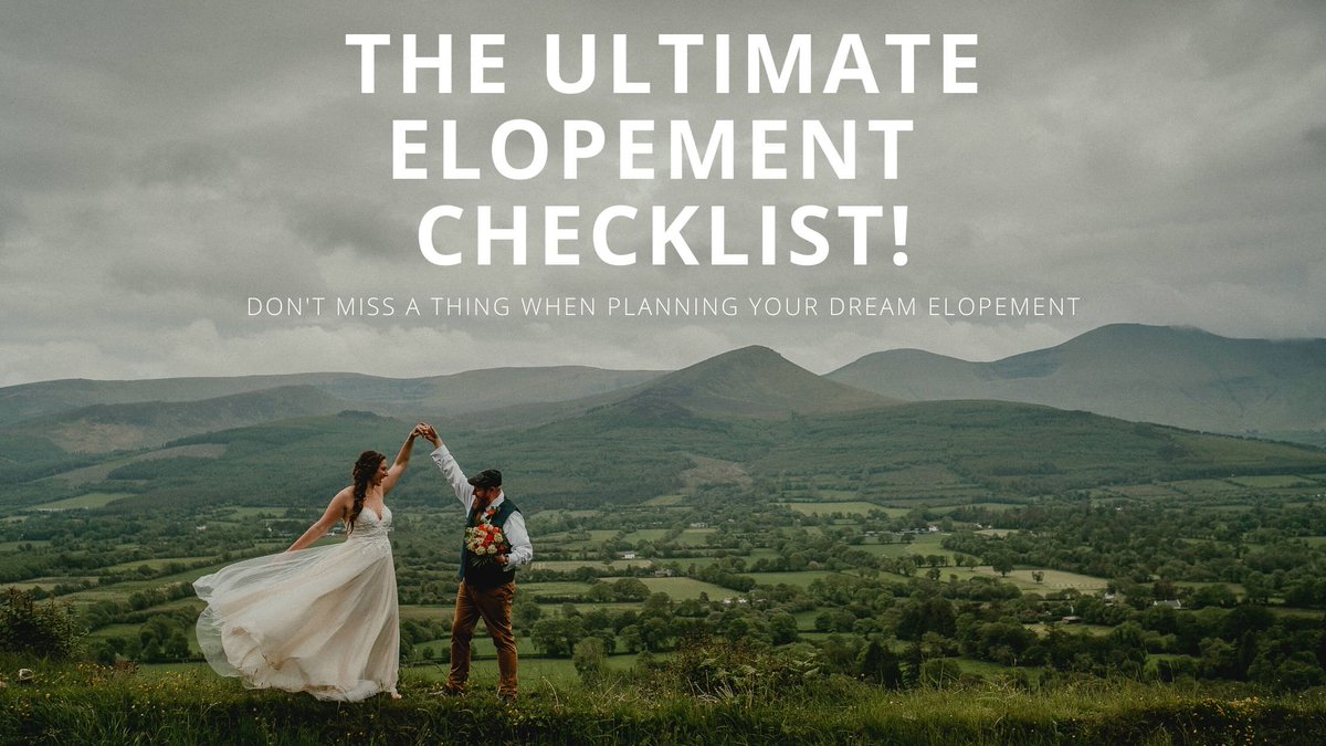 THE ULTIMATE ELOPEMENT PLANNING CHECKLIST! Make sure that you don't miss a thing when planning your dream elopement! #elope #elopement #elopementplanning #wedding #ireland 

epiclovephotography.com/elopement-chec…