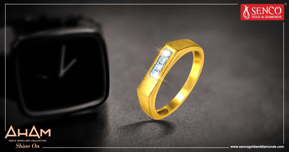sencogoldindia's tweet photo. In this beautifully crafted ring from our Aham Collection you will get the dazzle of diamonds and the glitter of gold - in a stylish design. Isn't it just right for the festive season? #AHAMCollection #SencoGoldAndDiamonds https://t.co/mxczjhI8wT