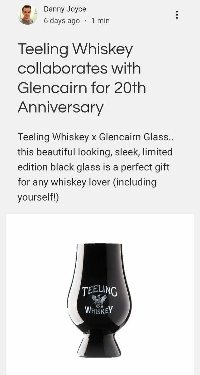 Slick <a href="/TeelingWhiskey/">Teeling Whiskey</a> branding on the black <a href="/GlencairnGlass/">Glencairn Glass</a>👌😍
More info here👇
stirthejam.com/post/teeling-w…