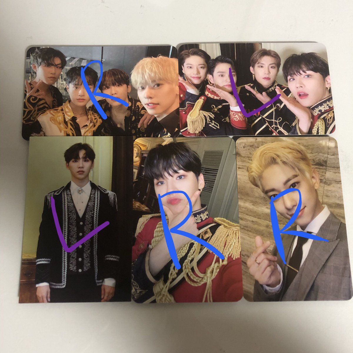 chamihyuni_'s tweet photo. 단체 -> 두 개 빼고 아무거나
Loyal 웅 ar -> 동현
Royal 웅, 동현 -> 우진
* Royal 포카는 왼쪽 🟡 없는 포카랑 교환 원해요! (양도도 구해요😭 제시해서 디엠 주세요 💜)

+ 예스24 미공개포카 웅 -> 우진 교환 or 우진 양도 받아요 💙

ab6ix 포카 교환 전웅 김동현 박우진 이대휘 예삐 https://t.co/U9iKvPPEcm