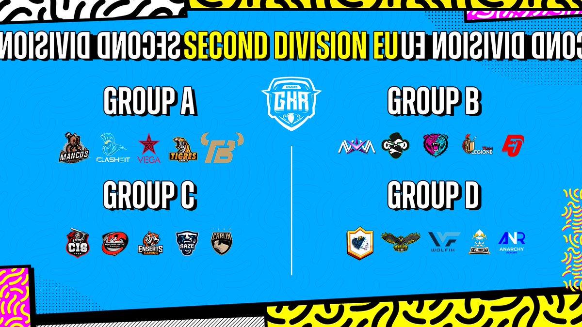 ✨ GKR Leagues 2nd Division EU

🗣️ Second division, but incredible level

✅ We wish all teams the best of luck!

❓ What do you think is the death group?